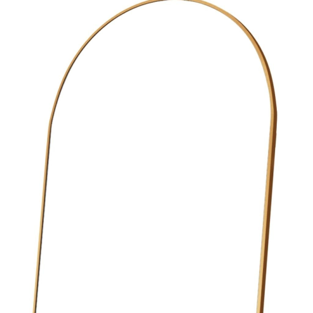 69" Gold Arch Freestanding Framed Full Length Mirror