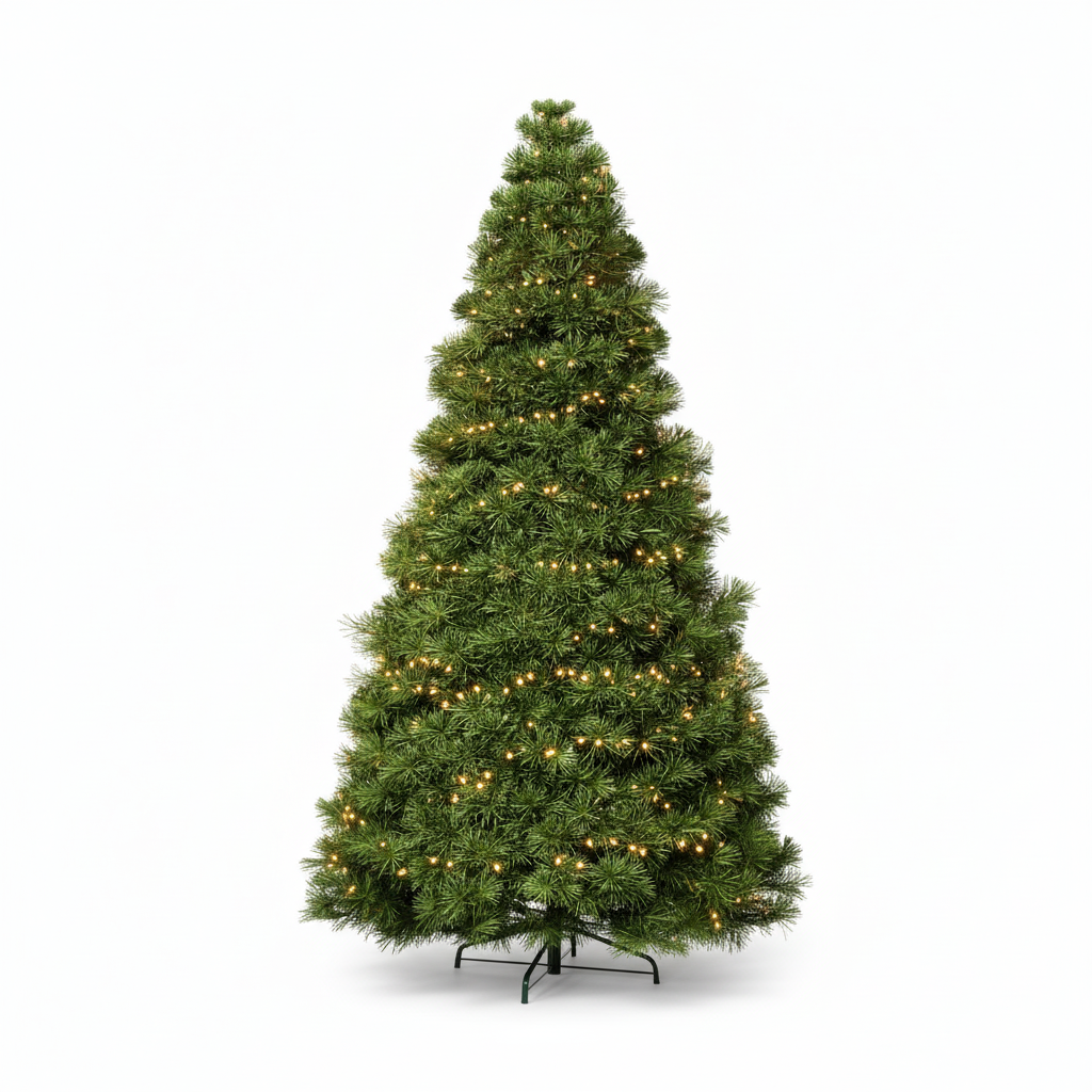 4.5' Pre Lit Full Spruce Christmas Tree