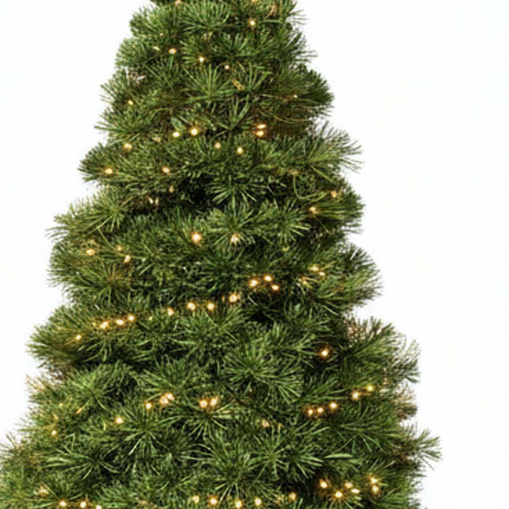 6' Pre Lit Full Spruce Christmas Tree