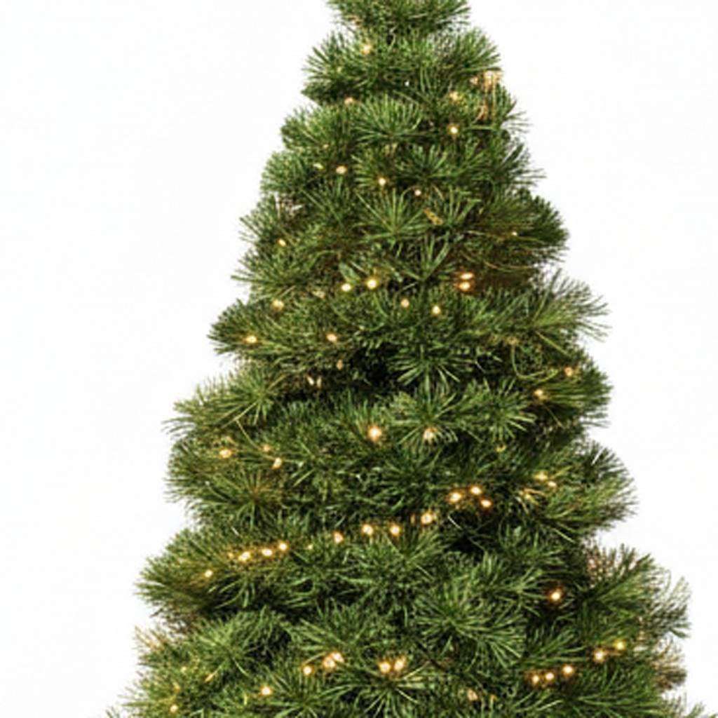 9' Pre Lit Full Spruce Christmas Tree