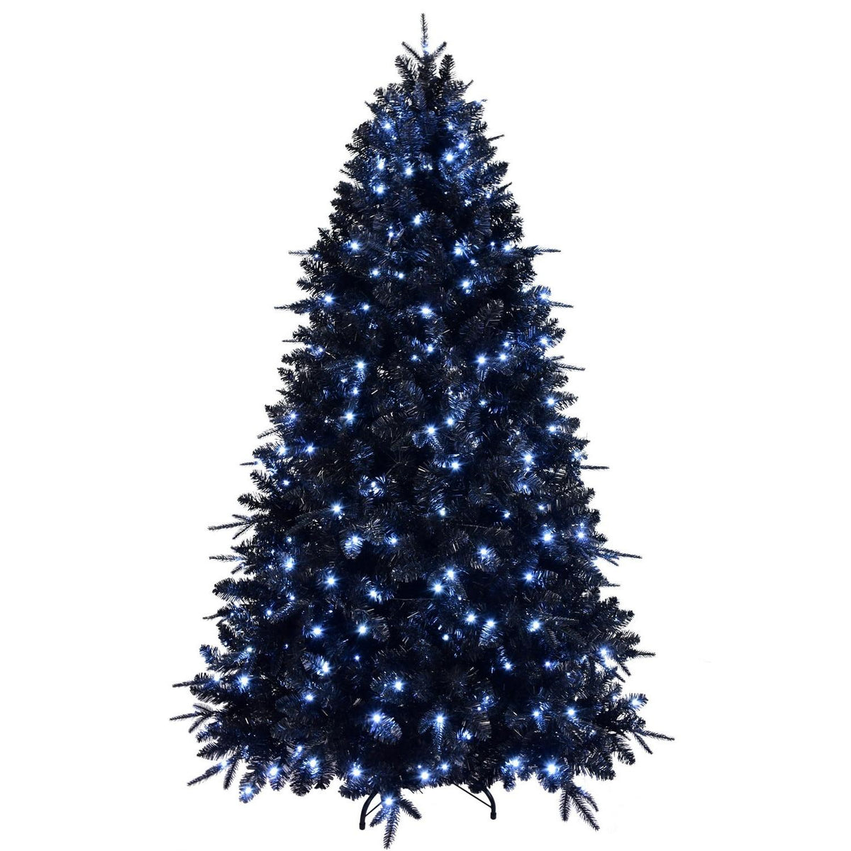 5' Black Pre Lit Full Spruce Christmas Tree