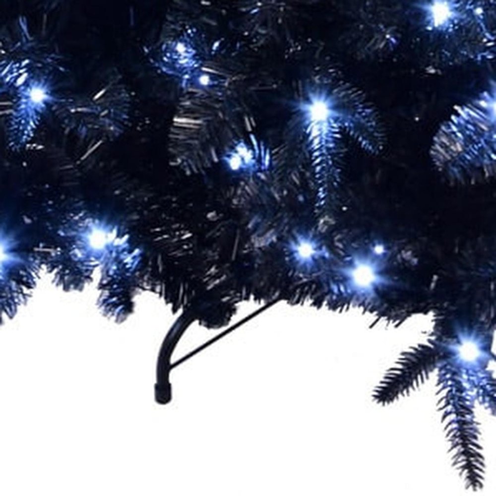 5' Black Pre Lit Full Spruce Christmas Tree