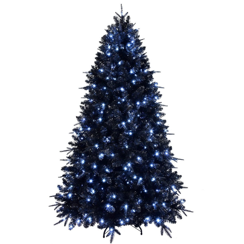 5' Black Pre Lit Full Spruce Christmas Tree