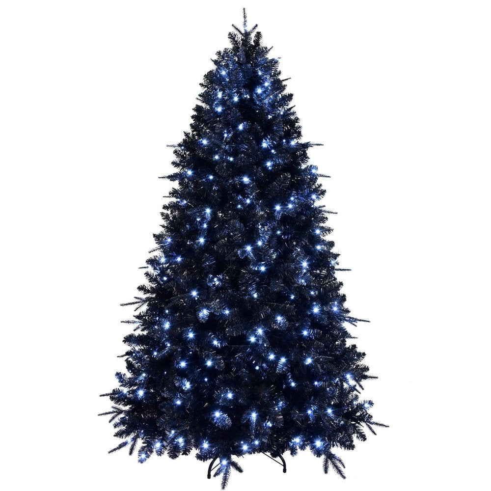 5' Black Pre Lit Full Spruce Christmas Tree