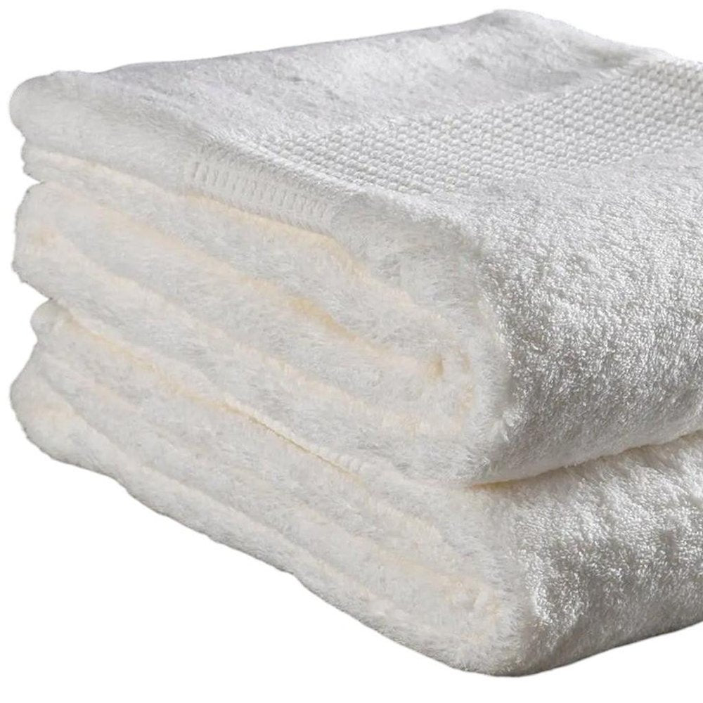White Cotton 36" X 72" Quick Dry Terry Cloth Bath Sheet
