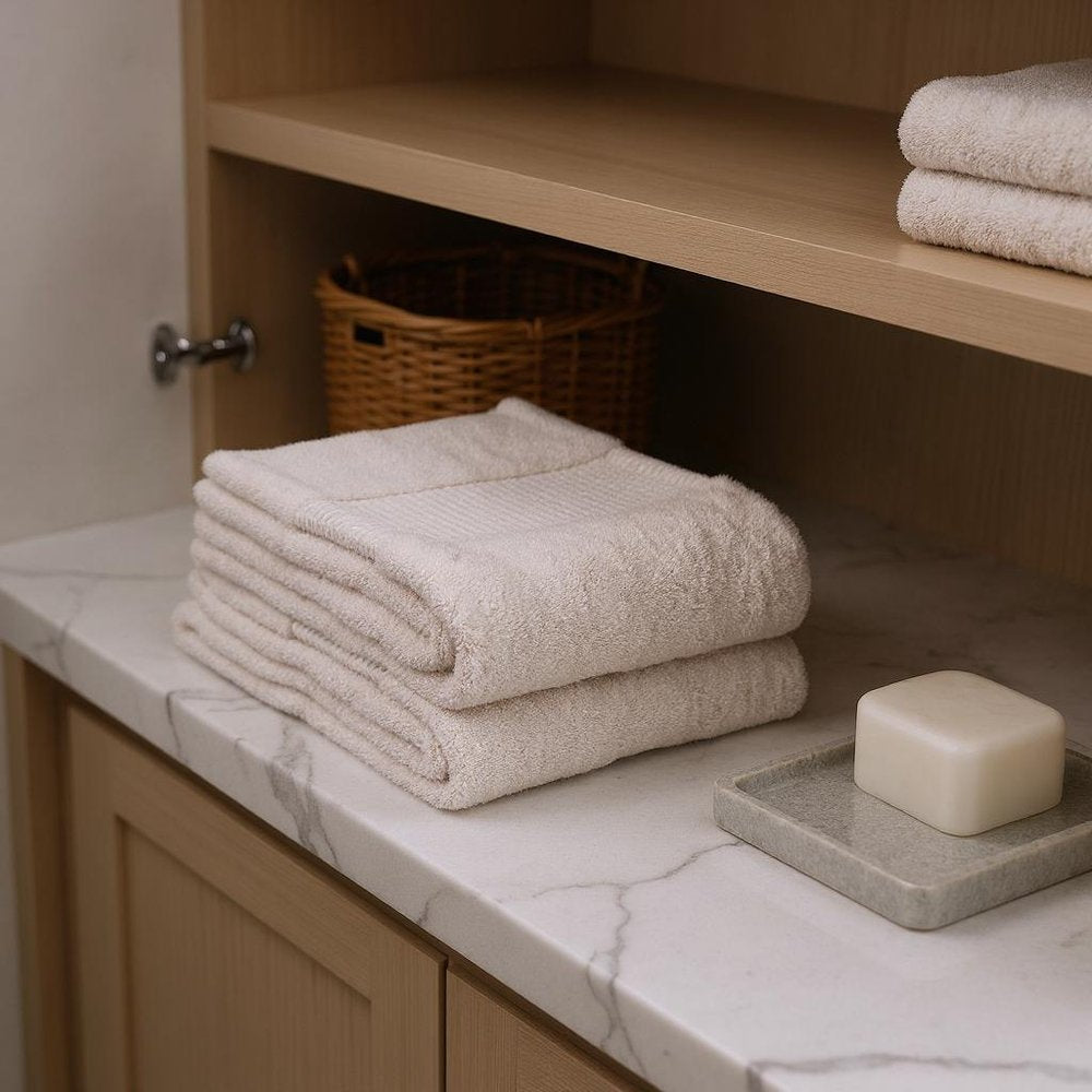 White Cotton 36" X 72" Quick Dry Terry Cloth Bath Sheet