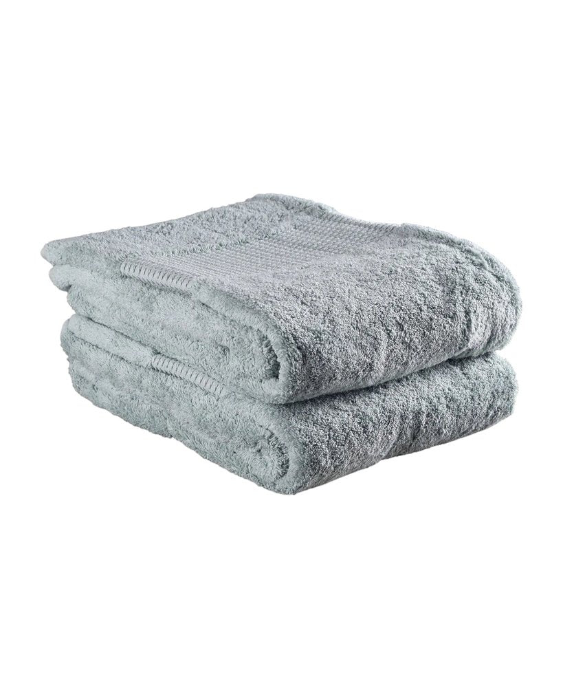 Set of Two White Turkish Cotton 13" X 13" Quick Dry Terry Cloth Washcloths