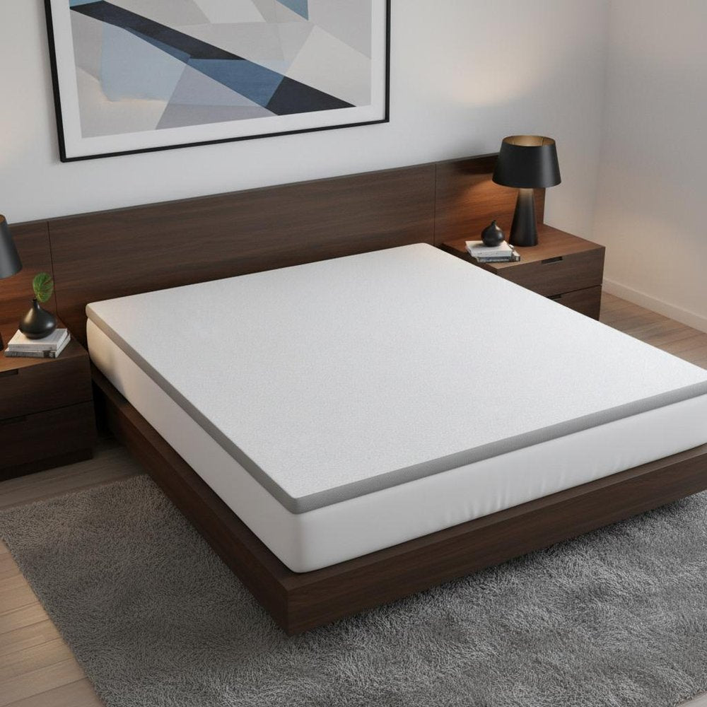 3" White Gel Memory Foam Twin Mattress Topper