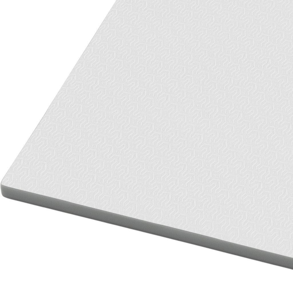 3" White Gel Memory Foam King Mattress Topper