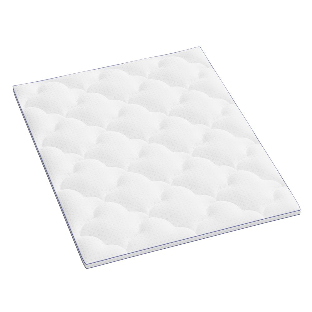 2" White Cotton Full Double Mattress Topper