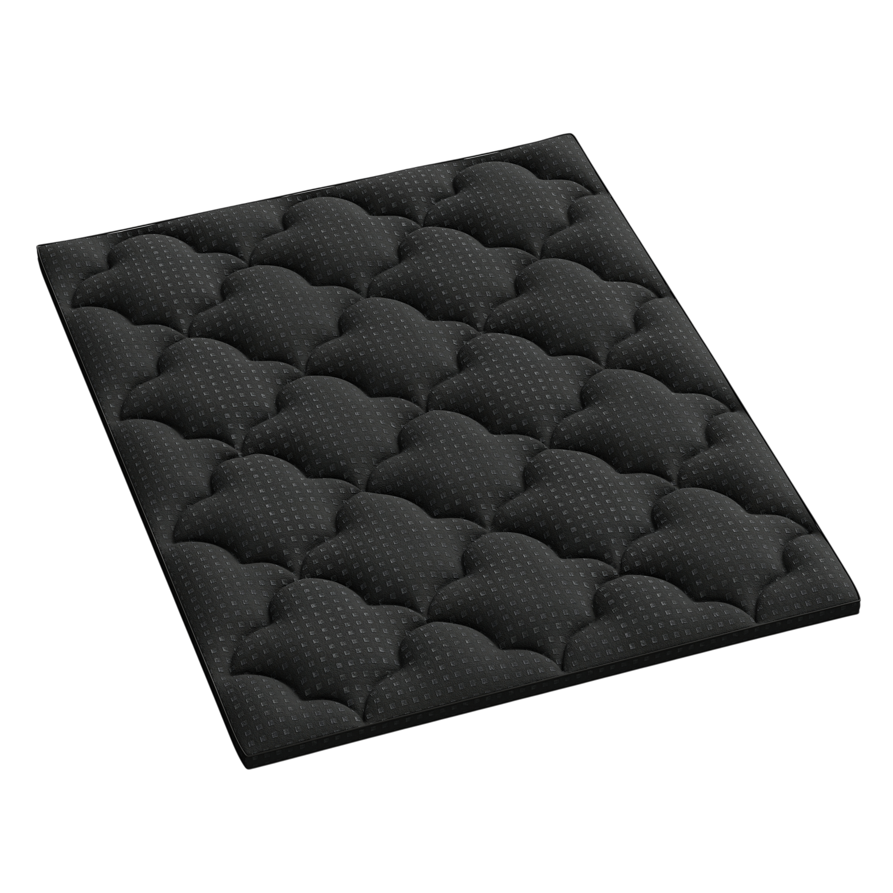 2" Black Cotton California King Mattress Topper