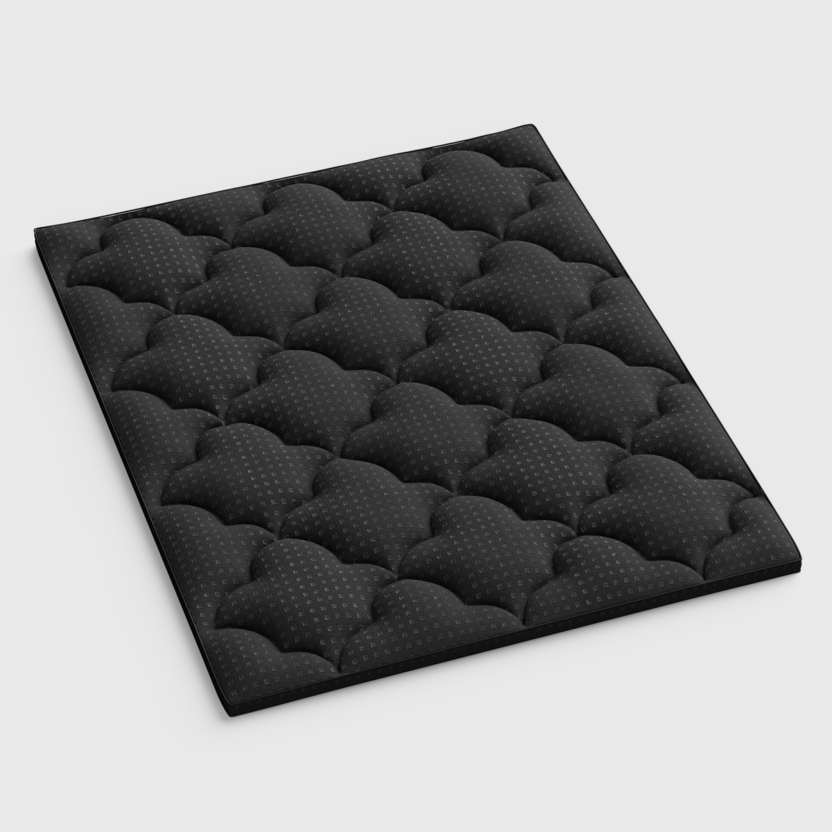 2" Black Cotton California King Mattress Topper