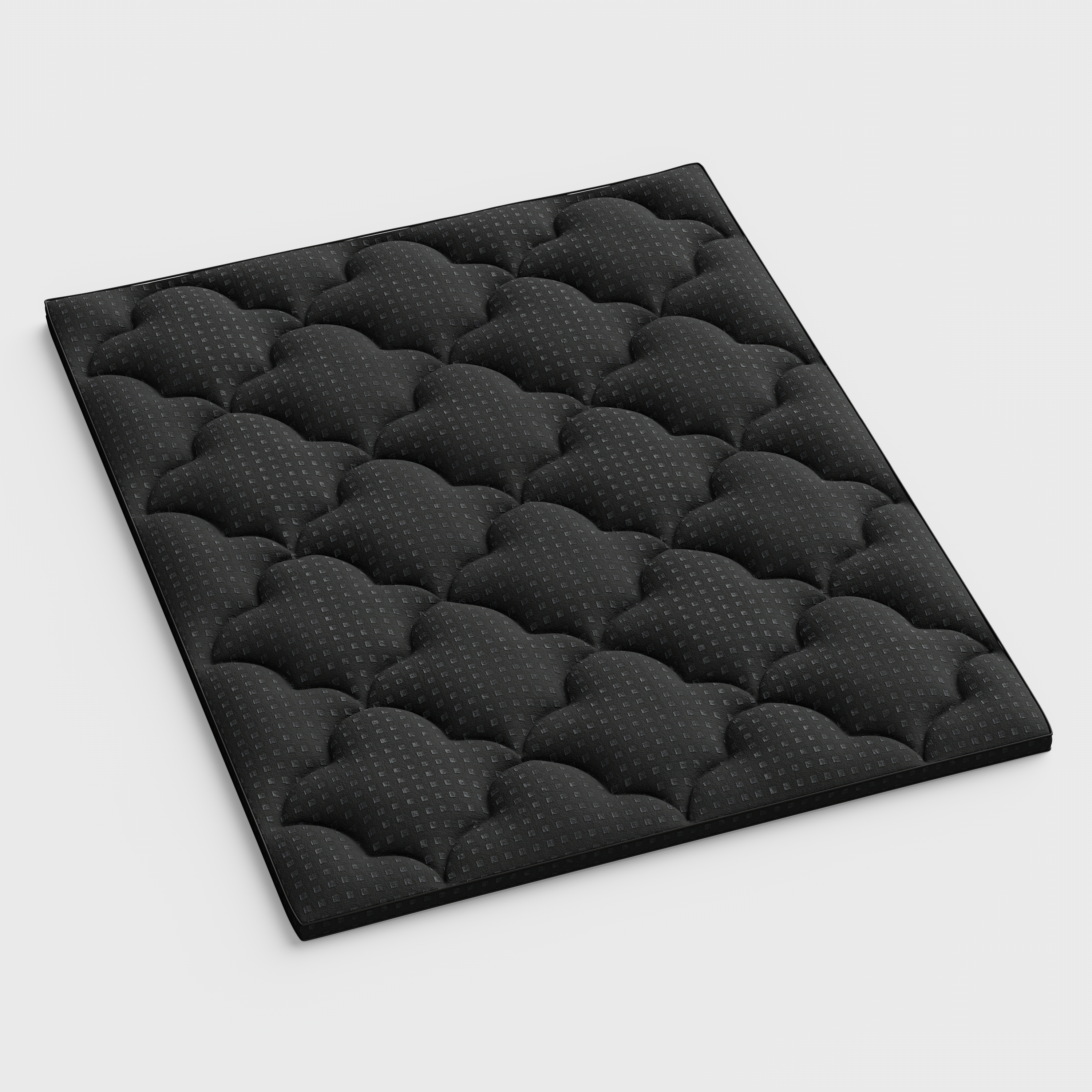 2" Black Cotton California King Mattress Topper