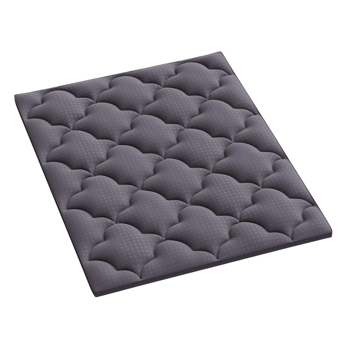2" Dark Gray Cotton California King Mattress Topper