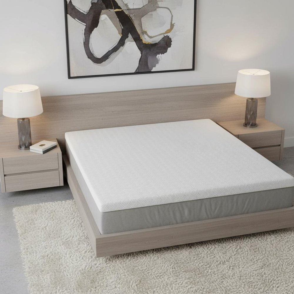4" White Memory Foam Twin Mattress Topper