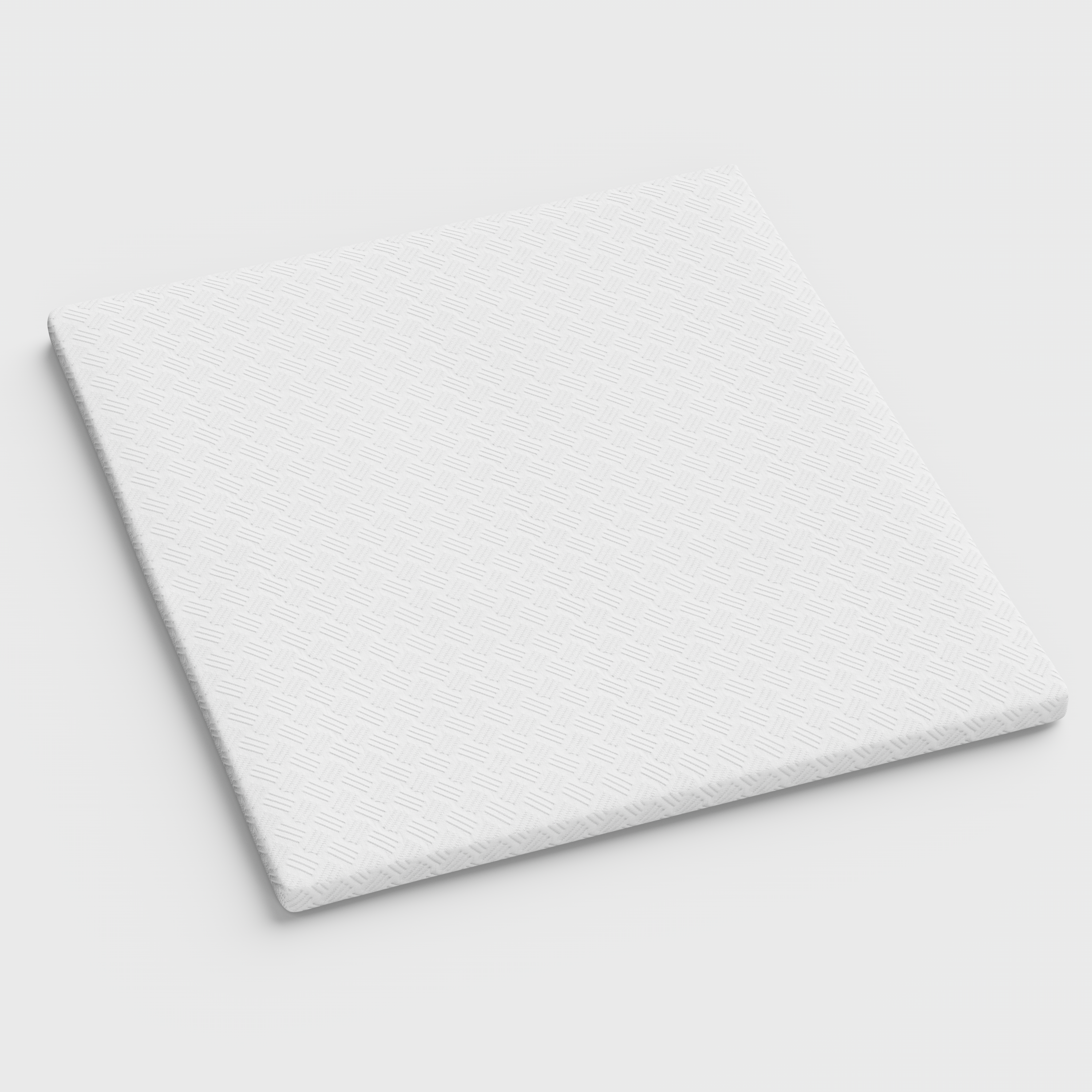 4" White Memory Foam Queen Mattress Topper