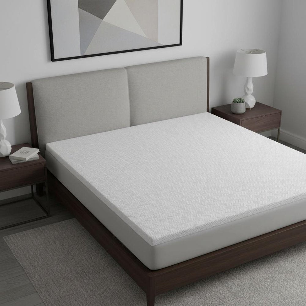 4" White Memory Foam Twin Mattress Topper