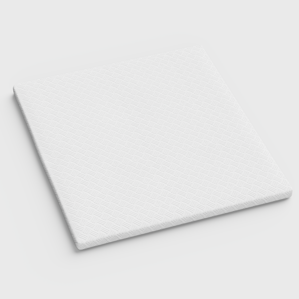 4" White Memory Foam King Mattress Topper