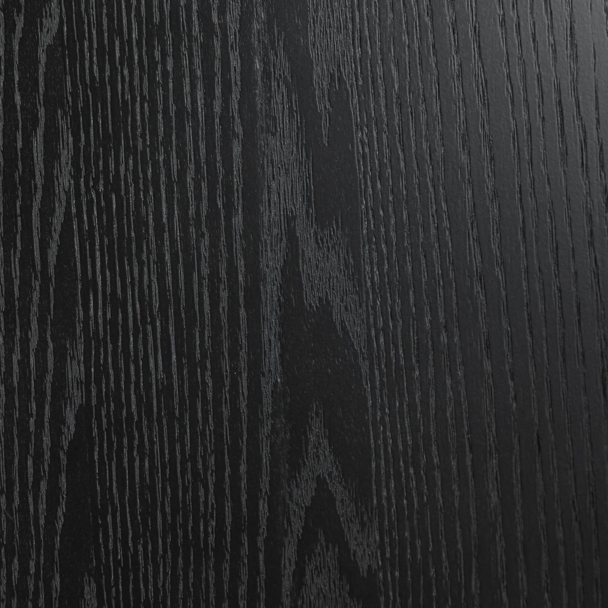66" Black Solid Wood Oval Dining Table