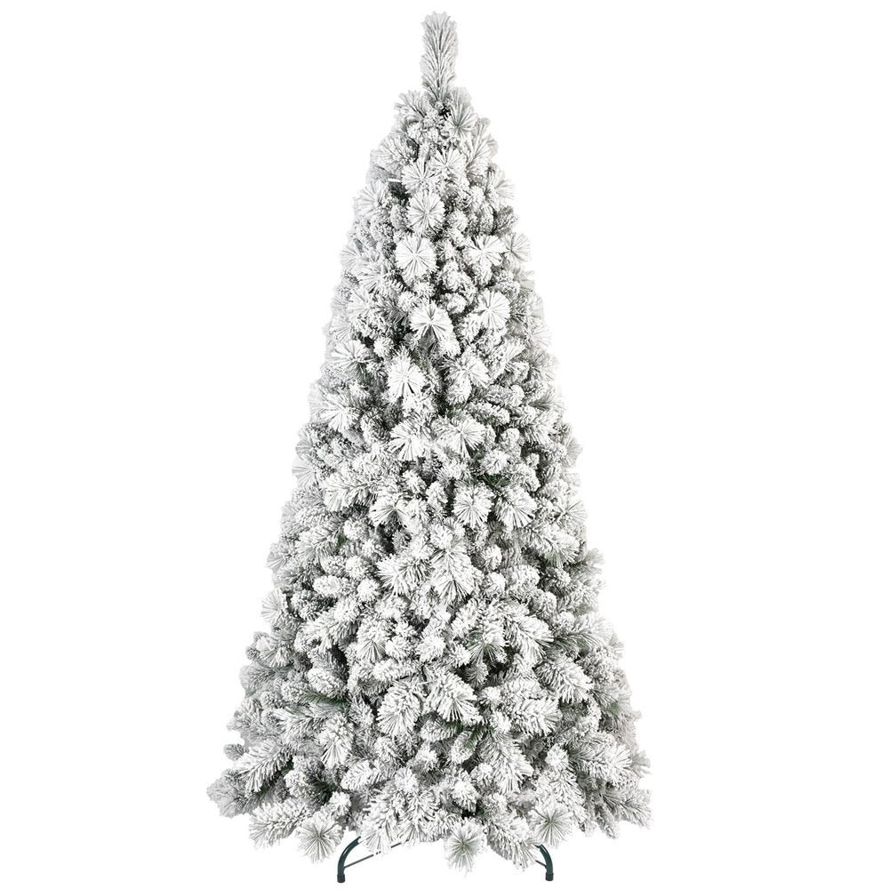 6' Full Flocked Pine Christmas Tree