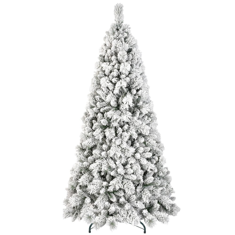 6' Full Flocked Pine Christmas Tree