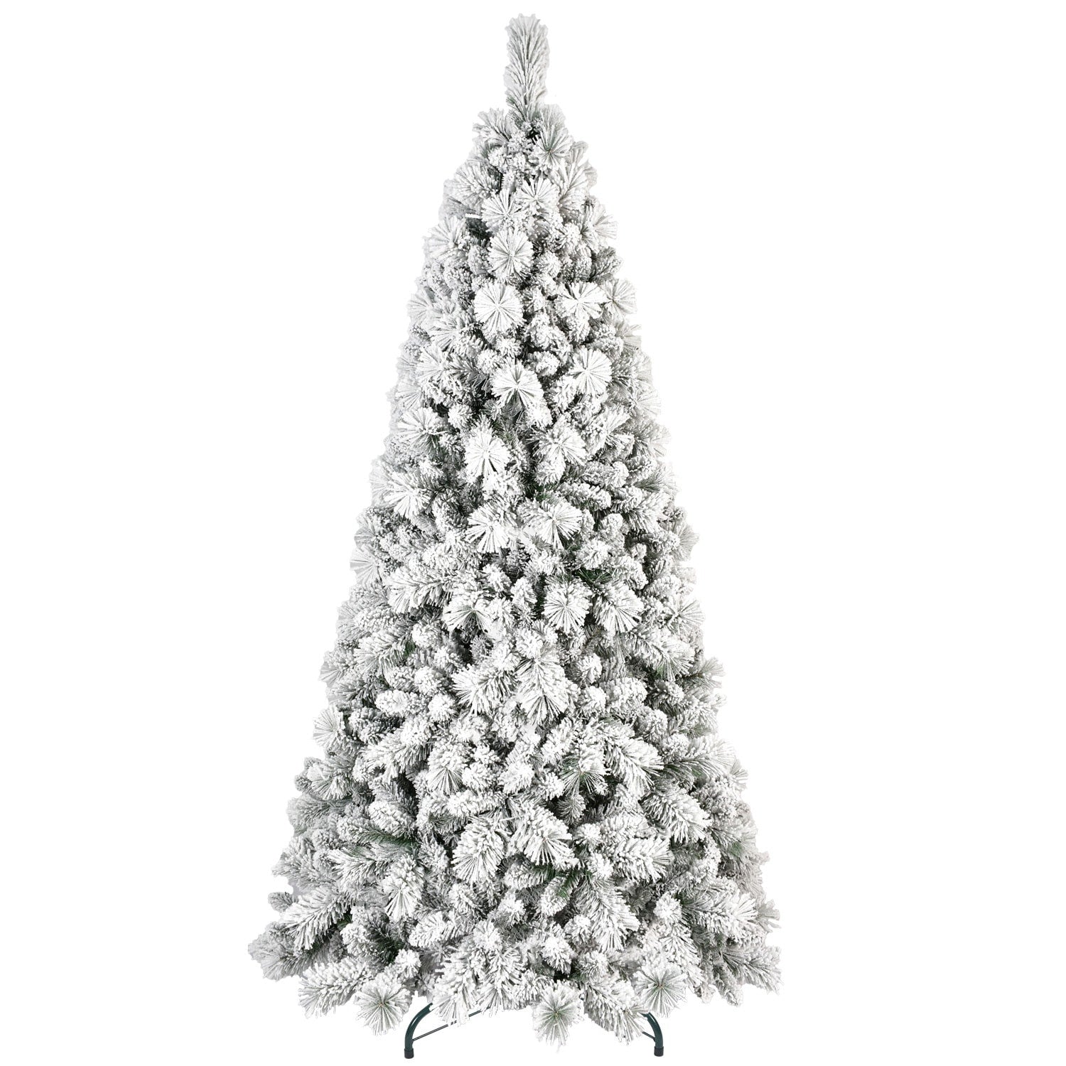 7' Full Flocked Spruce Christmas Tree