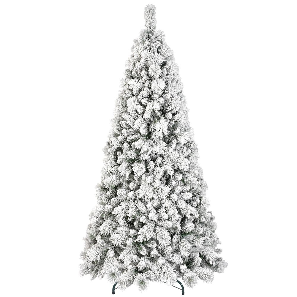 6' Full Flocked Pine Christmas Tree