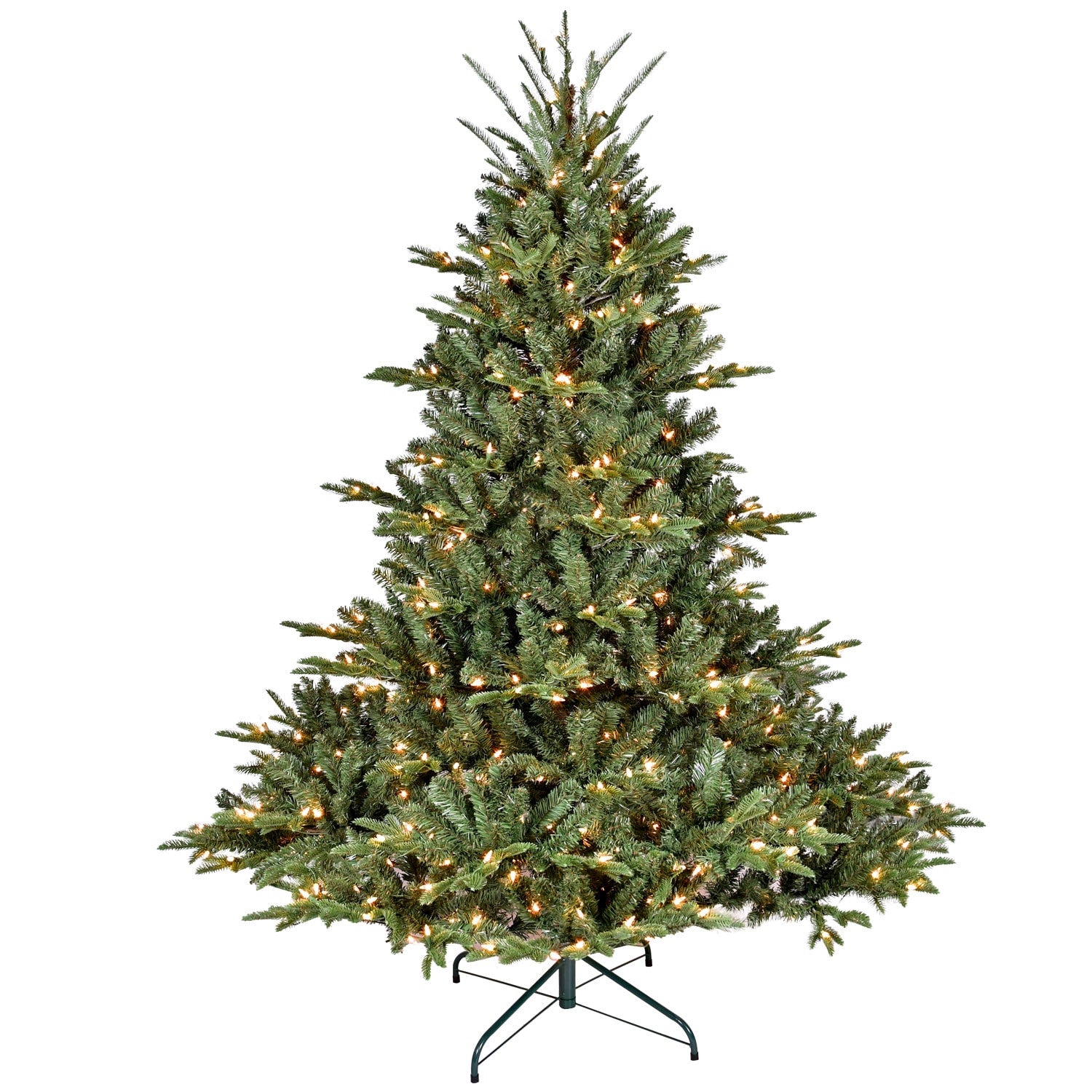 7' Pre Lit Full Pine Christmas Tree