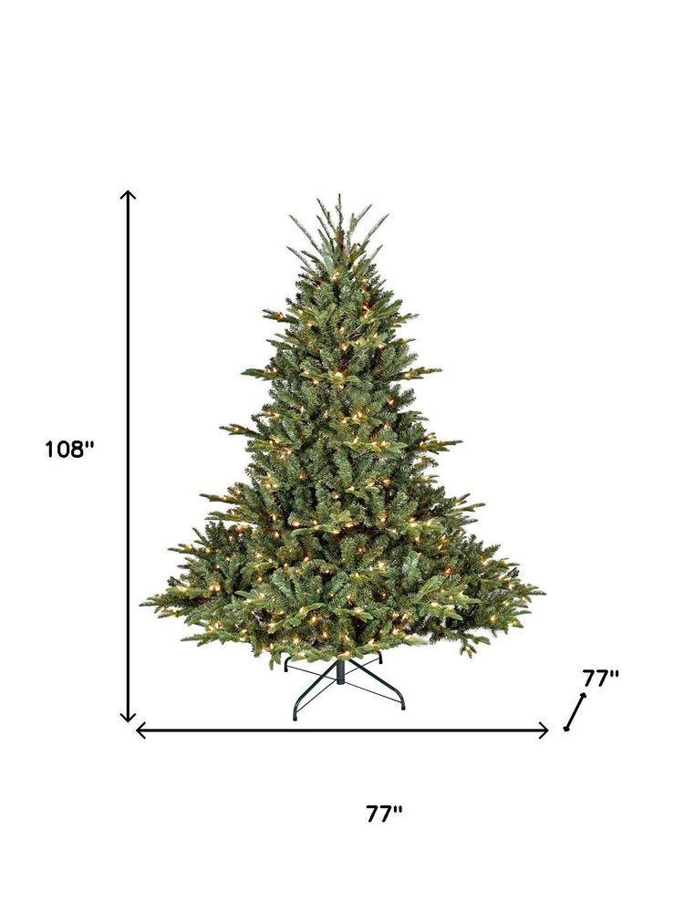 4' Pre Lit Full Pine Christmas Tree