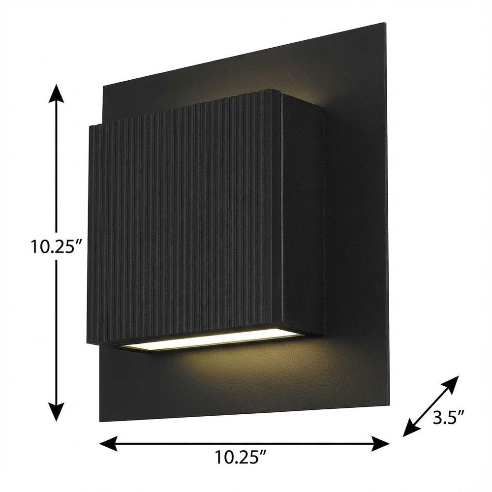 Black LED Dimmable Outdoor Hanging Light