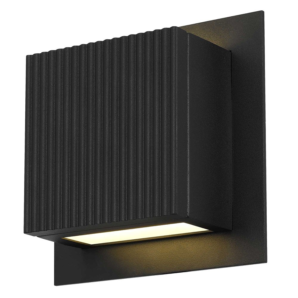 Black LED Dimmable Outdoor Hanging Light