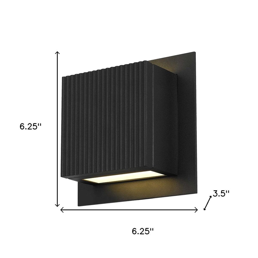 Black LED Dimmable Outdoor Hanging Light