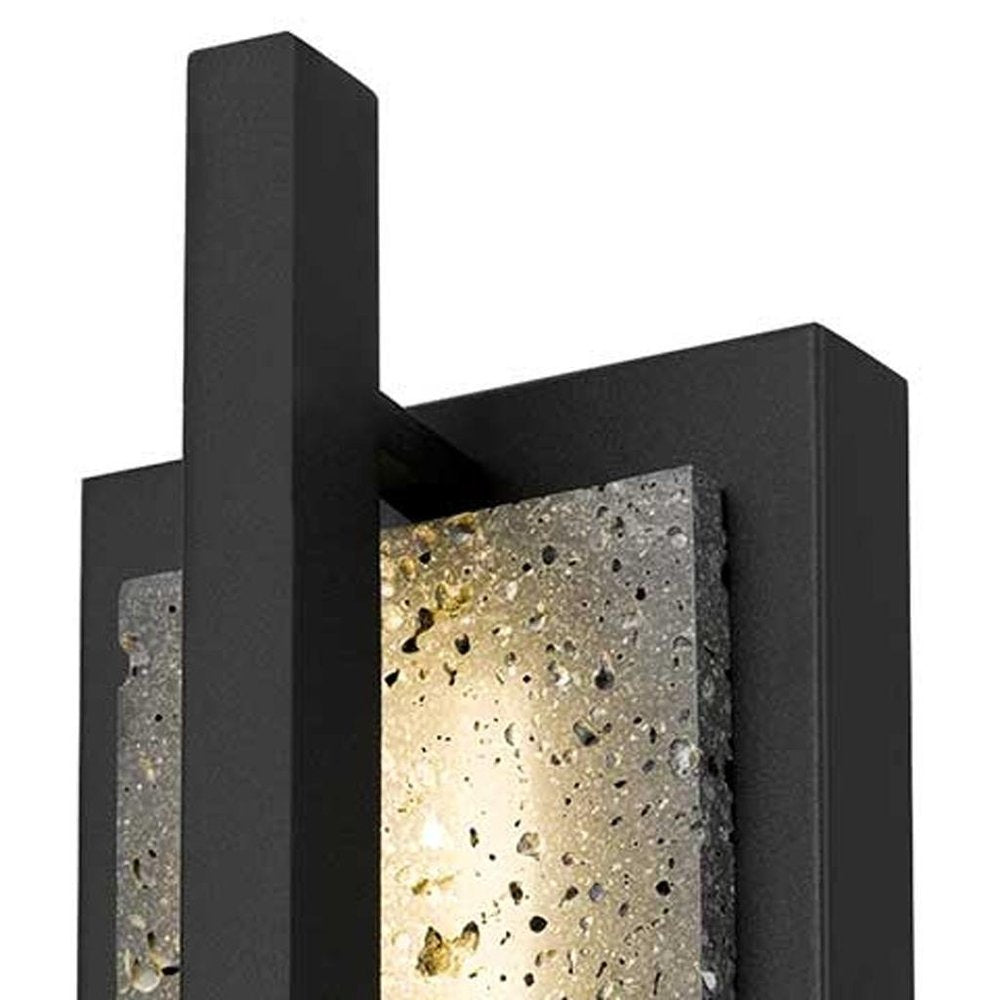 Black LED Dimmable Outdoor Hanging Light