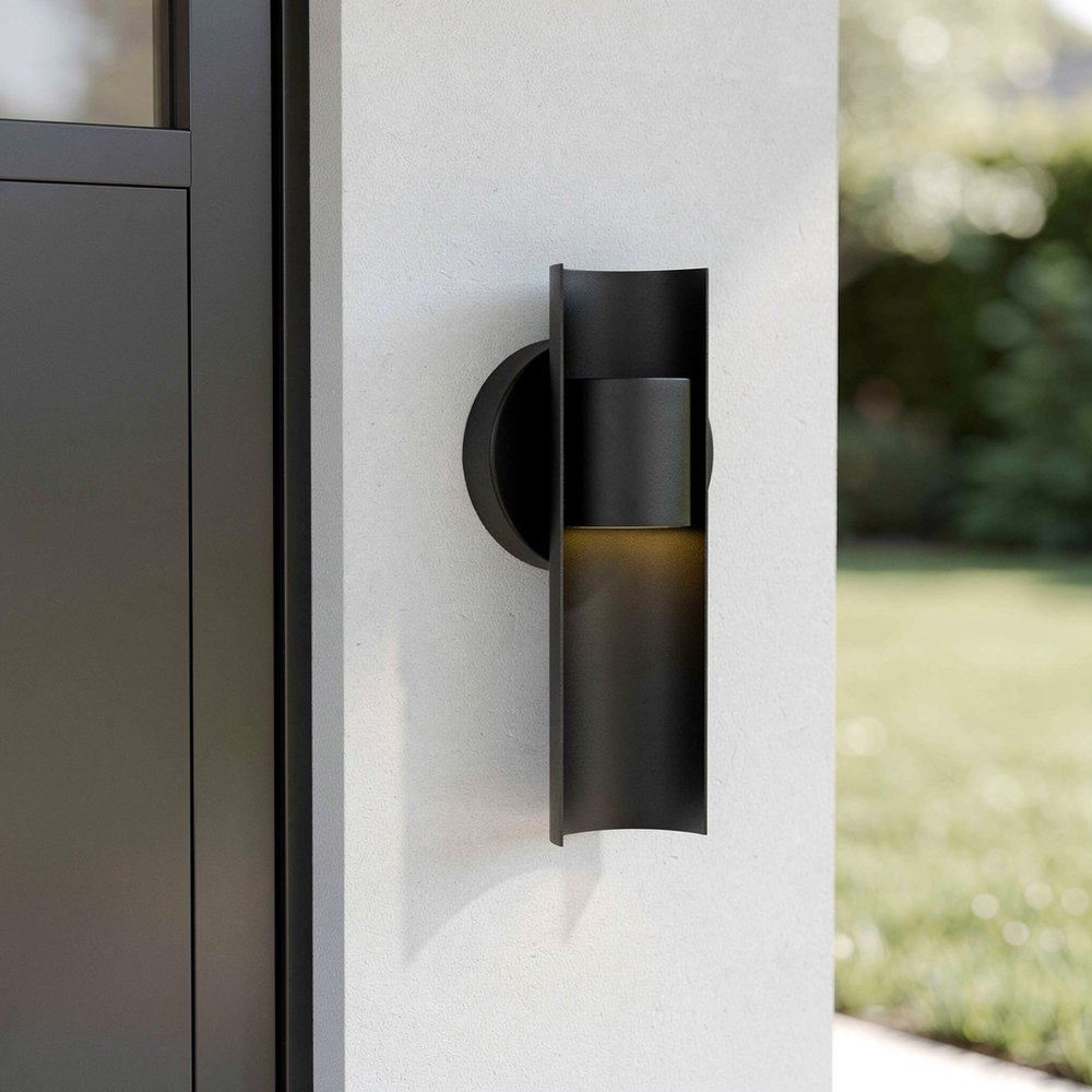 Black LED Dimmable Outdoor Hanging Light