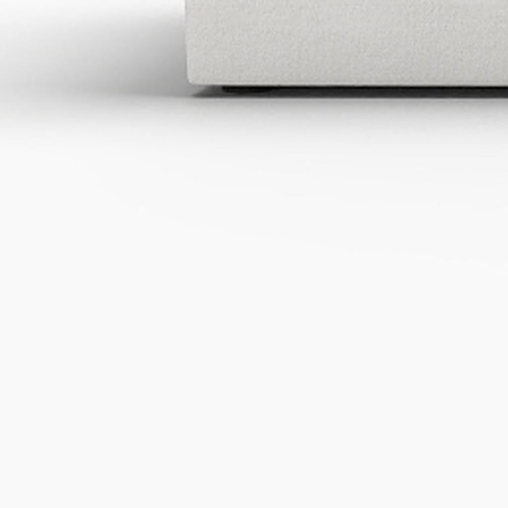 160" White Linen Blend Modular Armless Sofa With Ottomans And Storage