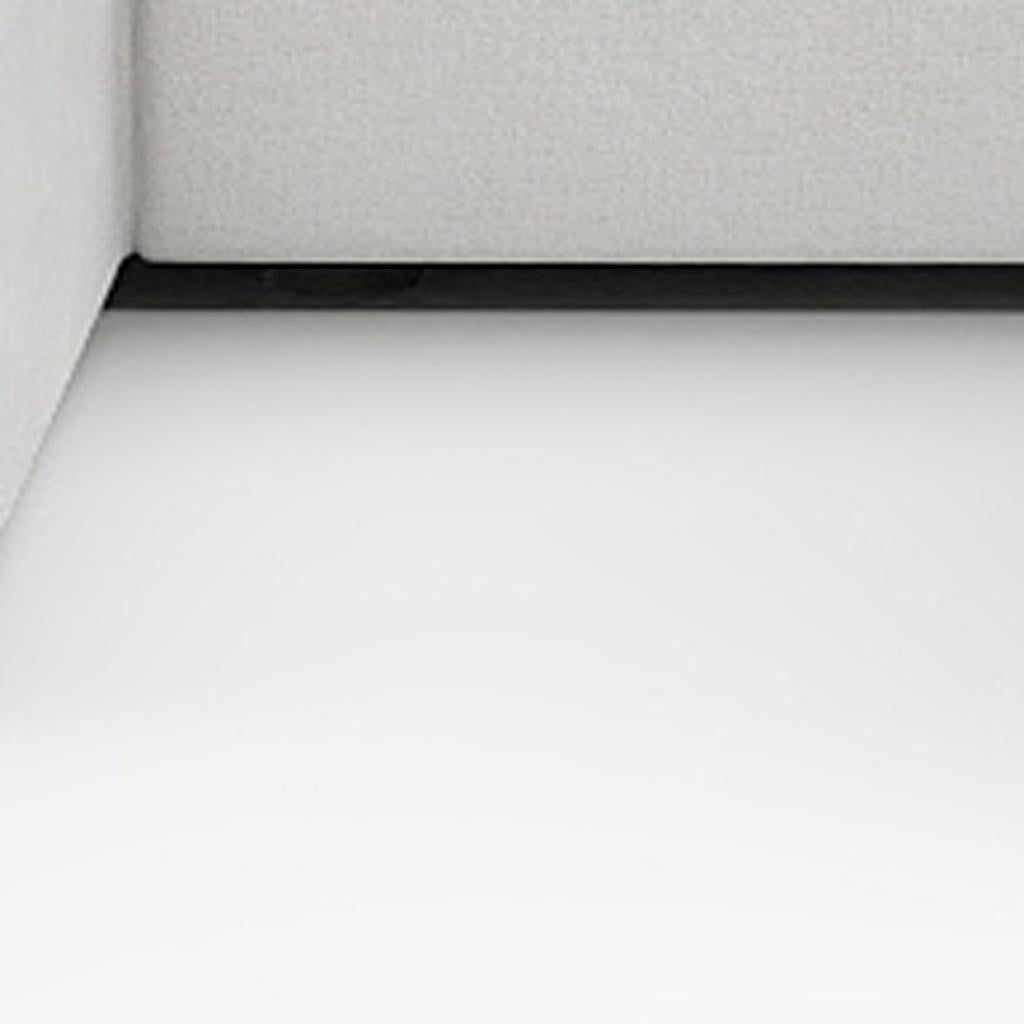 120" White Linen Blend Modular Universal Sofa With Ottoman And Storage