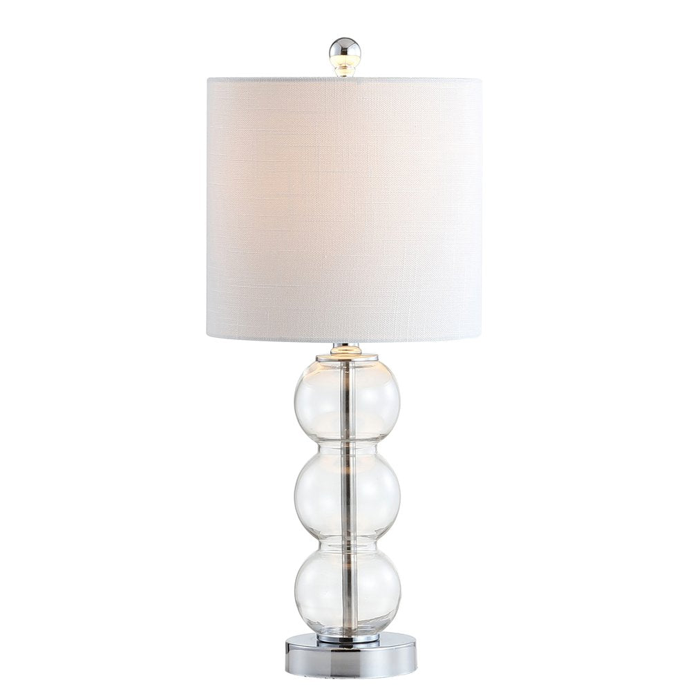 21" Silver Novelty Table Lamp With Globe Shade