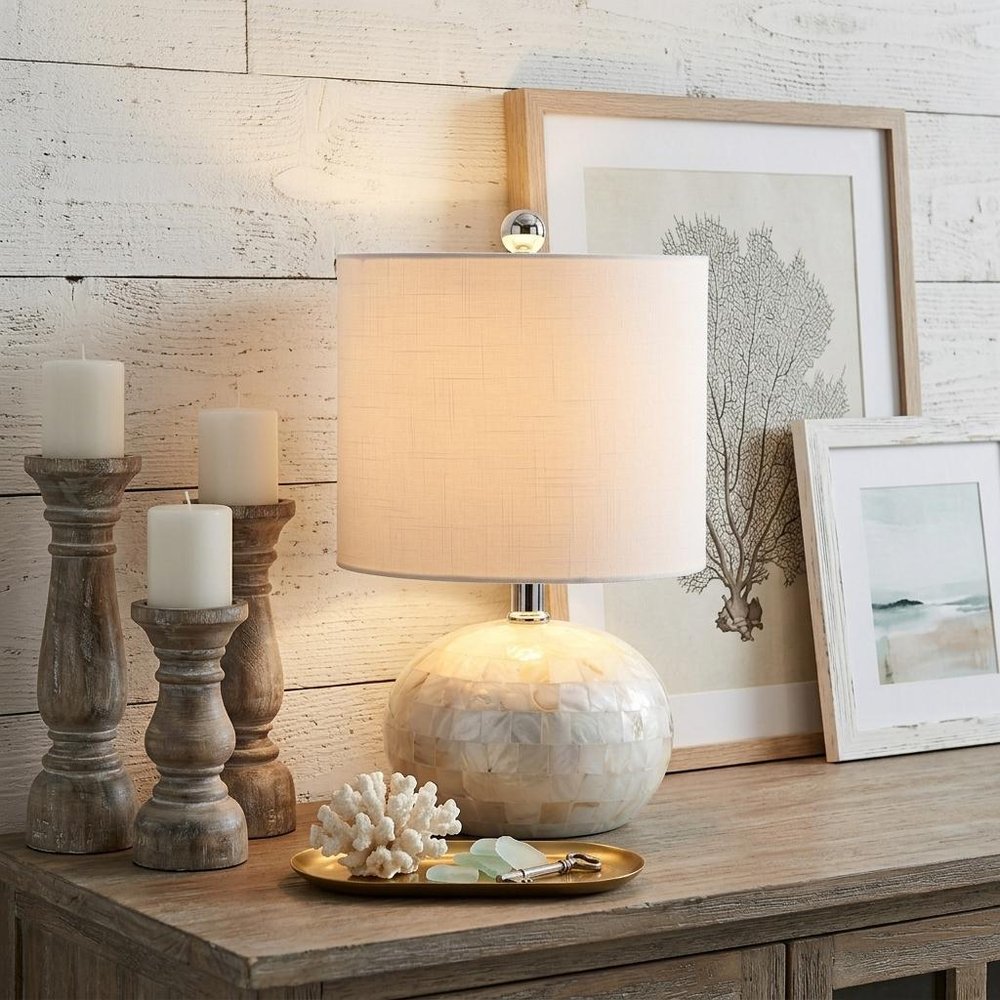 16" Clear Novelty Table Lamp With Globe Shade