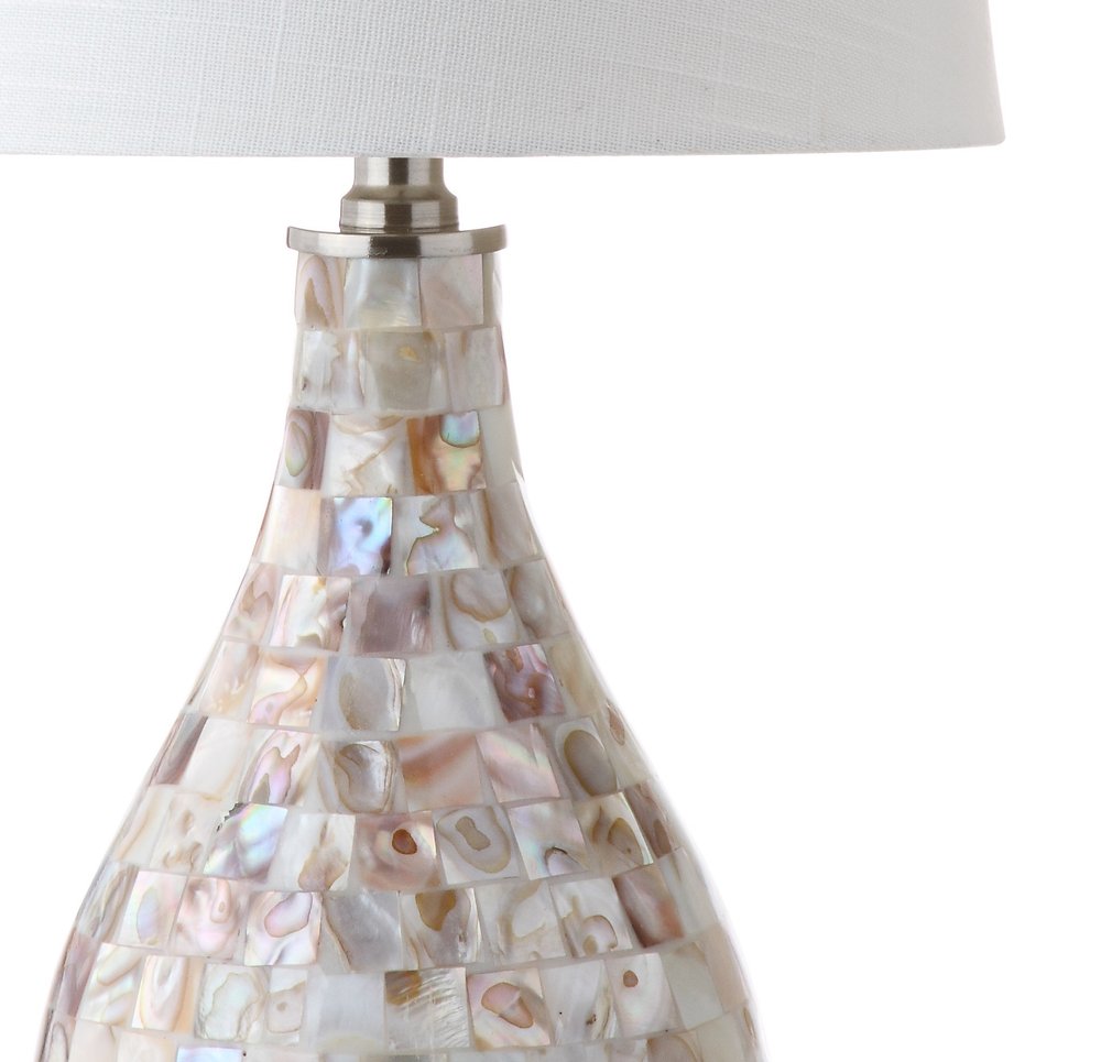 21" Clear Novelty Desk Lamp With Drum Shade