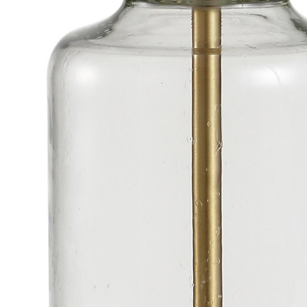 20" Gold Novelty Table Lamp With Globe Shade