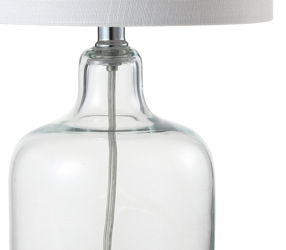 19" Silver Novelty Table Lamp With Drum Shade