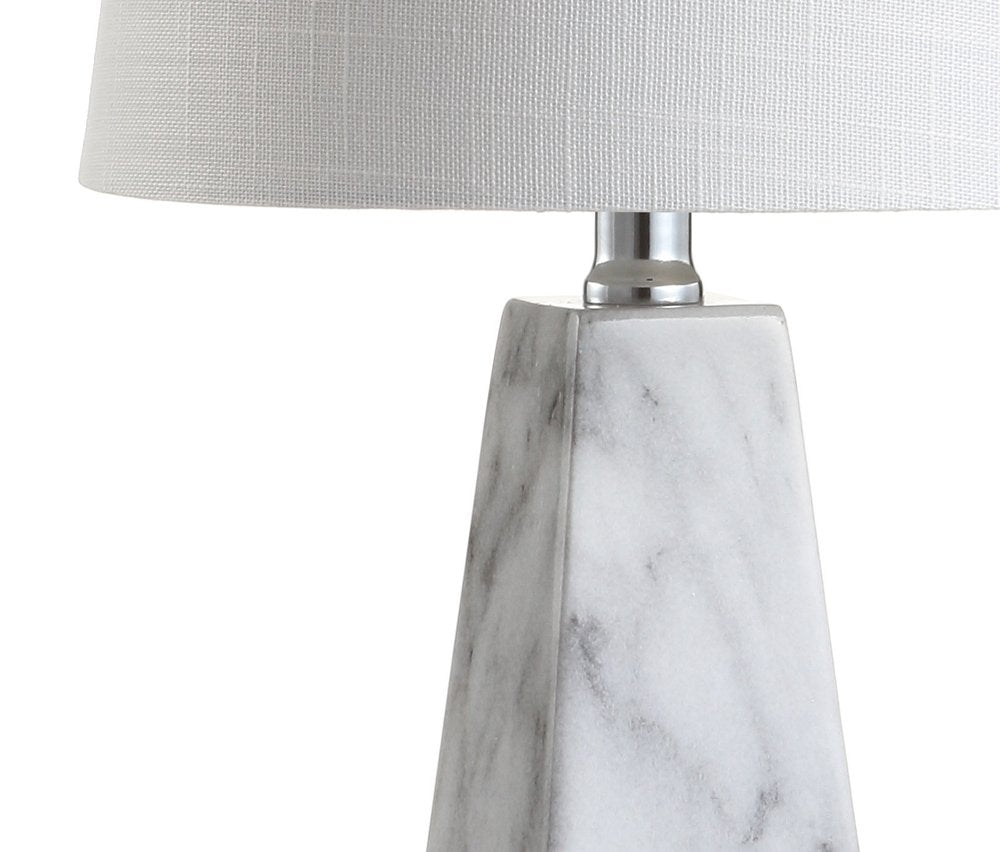 21" White Novelty Table Lamp With Empire Shade