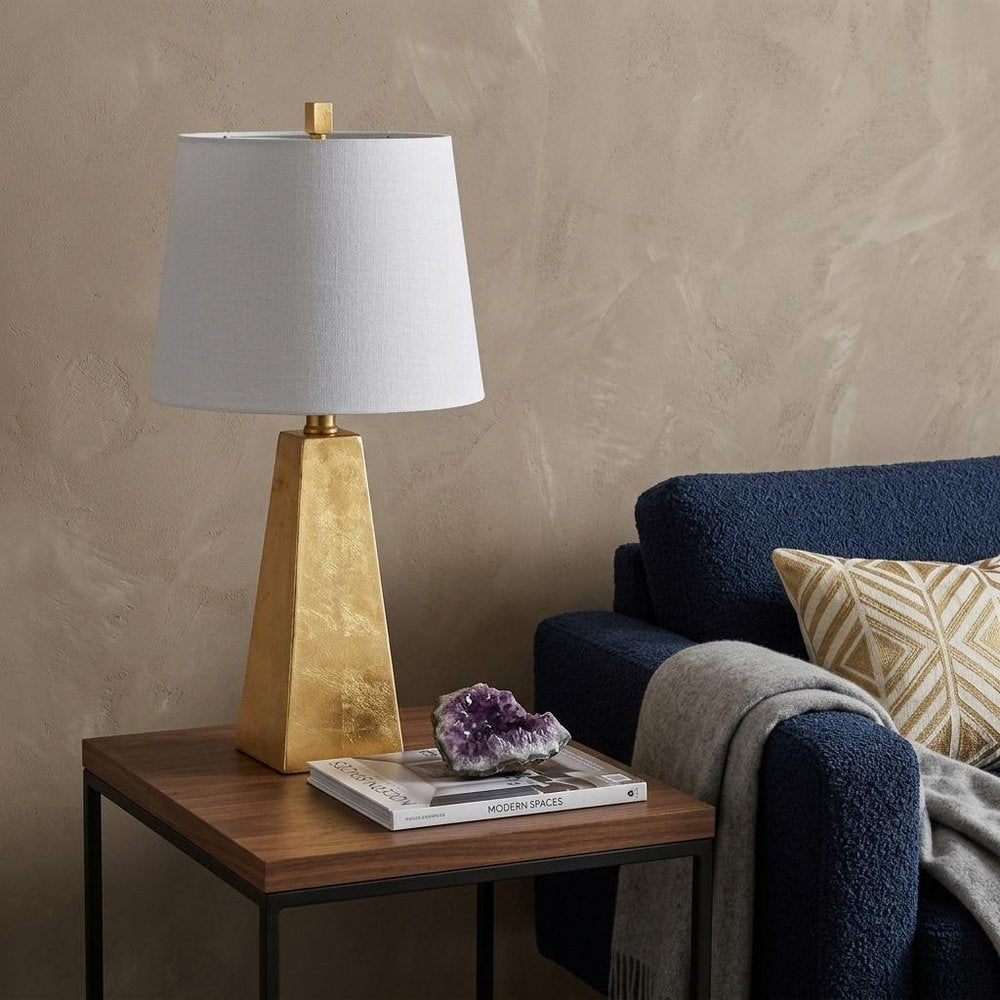 21" Gold Novelty Table Lamp With Globe Shade