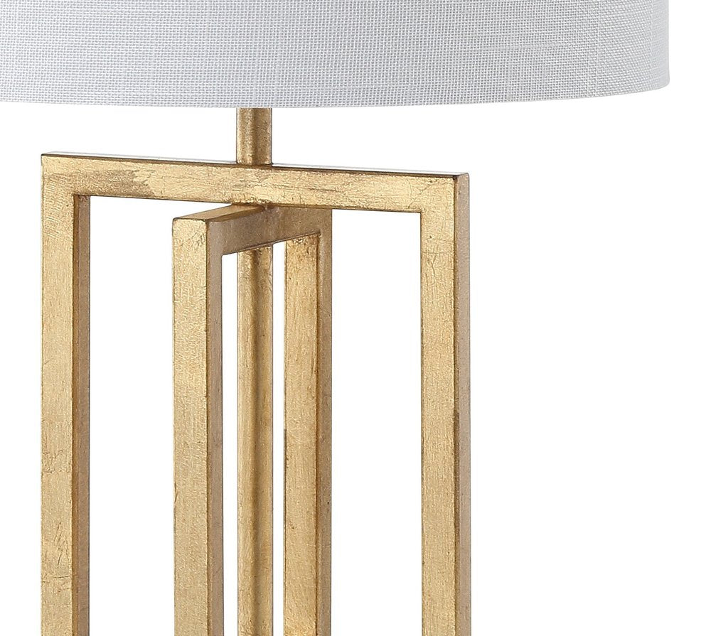 20" White Novelty Table Lamp With Globe Shade
