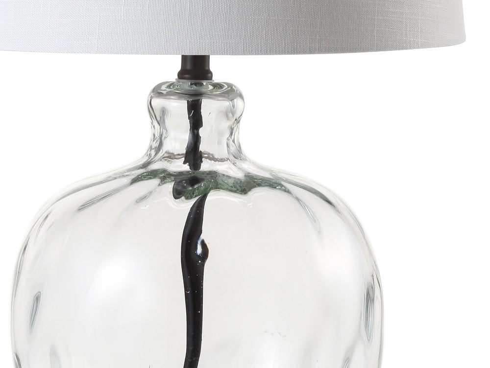 27" Black Globe Table Lamp With Globe Shade