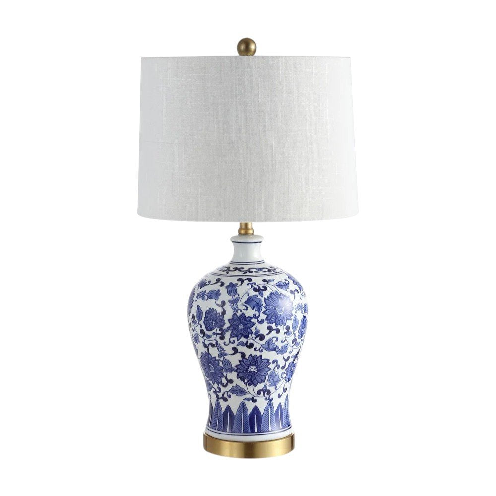 Set of Two 26" Gold Novelty Table Lamps With Globe Shades