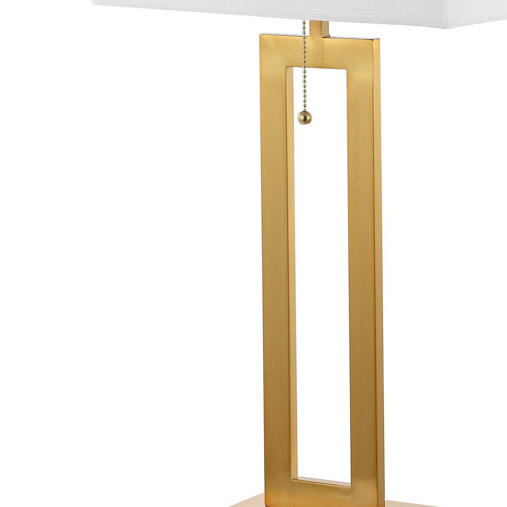 Set of Two 29" Gold Table Lamps With Shades