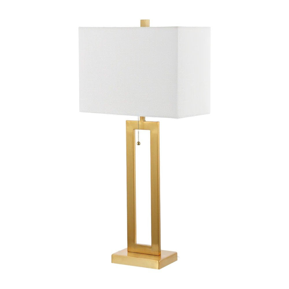 Set of Two 29" Gold Table Lamps With Shades