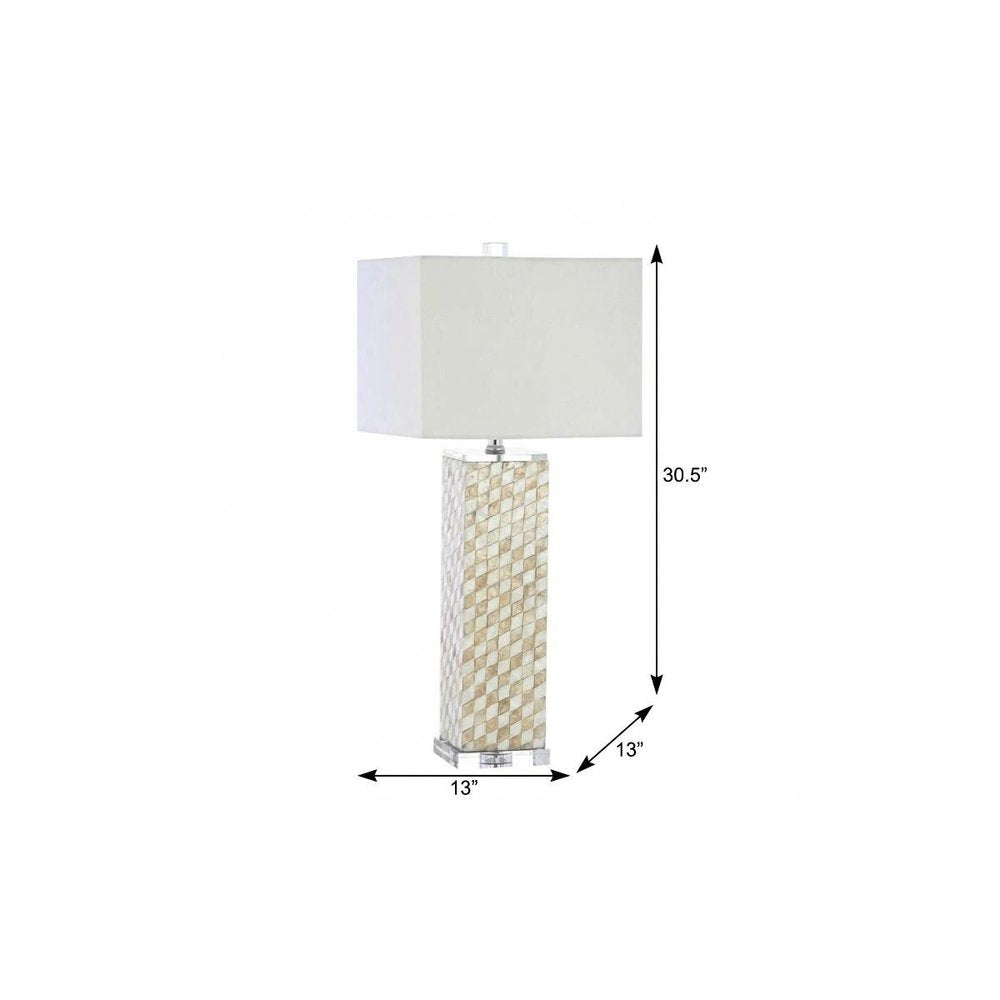31" Clear Novelty Table Lamp With Shade