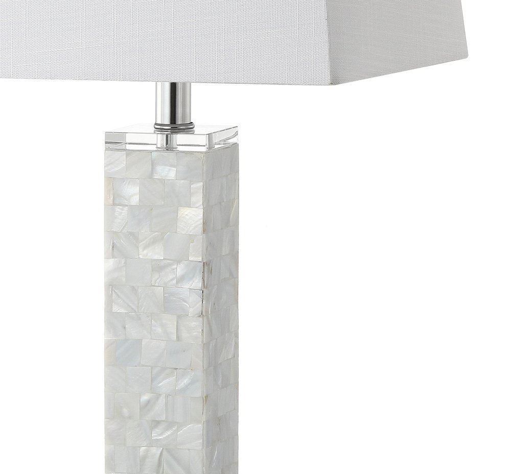 Set of Two 29" Clear Novelty Table Lamps With Shades